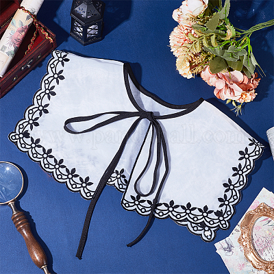 1 шт. съемные воротники из органзы AJEW-GF0007-70-1