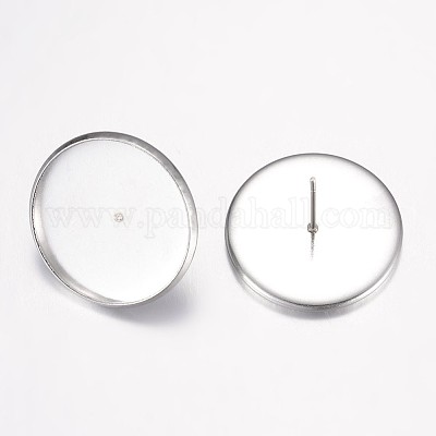 Серьги-гвоздики из нержавеющей стали марки 304 STAS-P100-19P-1