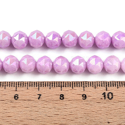 Антикоррозийные гальванические стеклянные бусины GLAA-N010-8mm-10-1