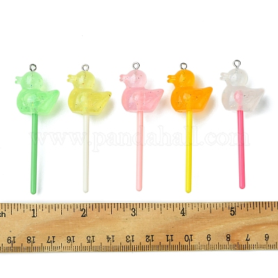 10 шт. большие подвески из светящейся полупрозрачной смолы FIND-FS0002-91B-1