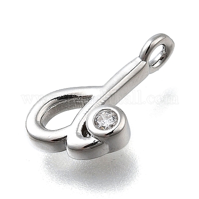 Латунные микро проложить кубического циркония подвески KK-B132-12P-D-1