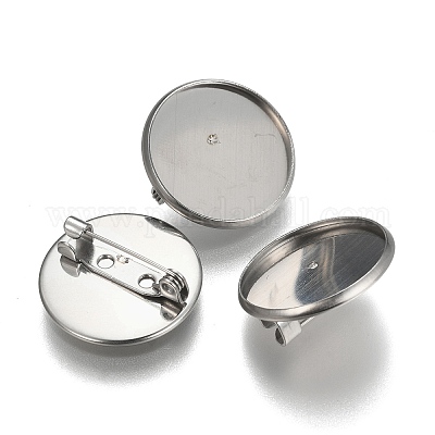 Фурнитура для броши из нержавеющей стали 304 STAS-F191-04P-20mm-1