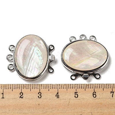 Белая застежка-ракушка G-C104-02G-P-1