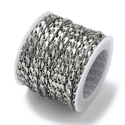 Изготовленные вручную цепочки из нержавеющей стали марки 304 с полыми прямоугольными звеньями&nbsp;STAS-F341-02P-1