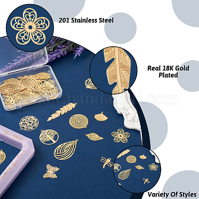 48 шт. 12-х стильная стойка с покрытием 201 подвески из нержавеющей стали STAS-CW0001-06-1