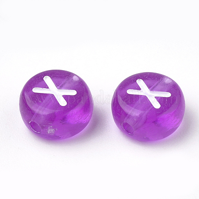 Прозрачные акриловые бусины TACR-N002-04E-1