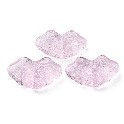 Perle di lampwork irregolari fatte a mano trasparenti&nbsp;LAMP-T017-11F-1