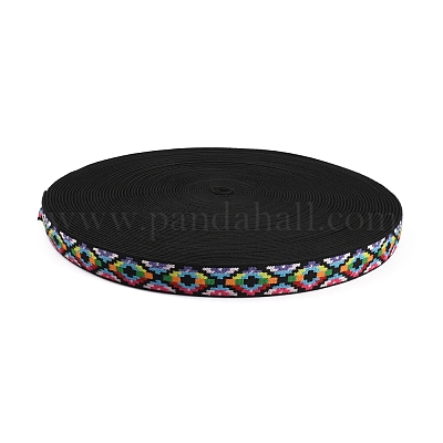 Плоский полиэстер с вышивкой в этническом стиле OCOR-WH0066-53-1