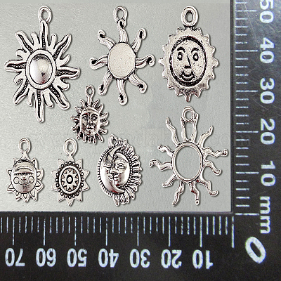 100 шт. 10 стиля подвески из сплава в тибетском стиле TIBEP-CJ0001-59-1