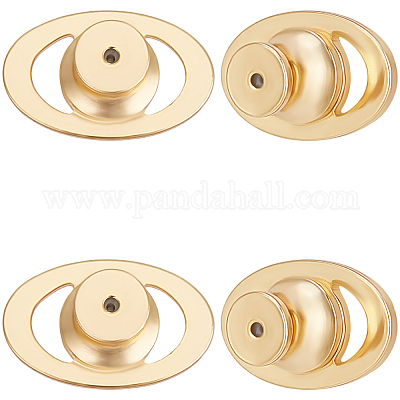 10 шт. латунные задние части сережек-клатчей KK-BBC0016-90-1