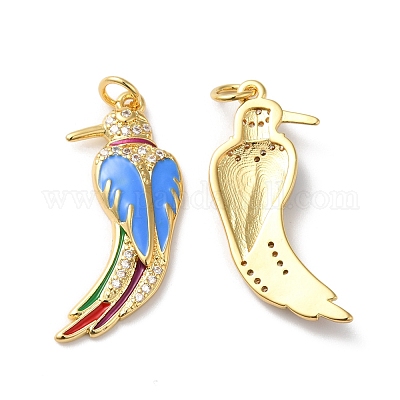 Покрытие стойки латунь микропаве прозрачные подвески из кубического циркония KK-D074-08G-1