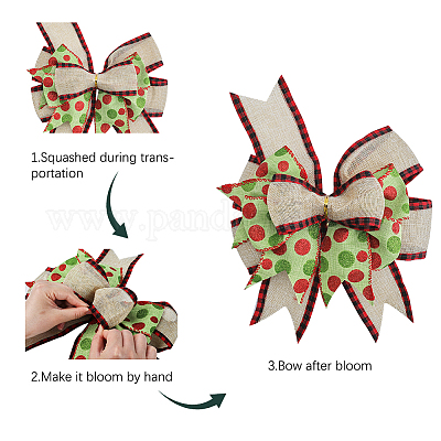 Большой бант из полиэстера FIND-WH0126-414D-1