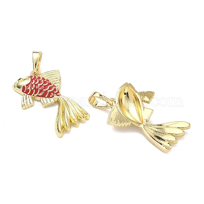 Латунь эмаль подвески&nbsp;KK-K417-06G-1