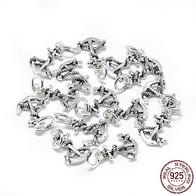 Sterling Silver Pinch Bails 13mm Long and 4mm Wide