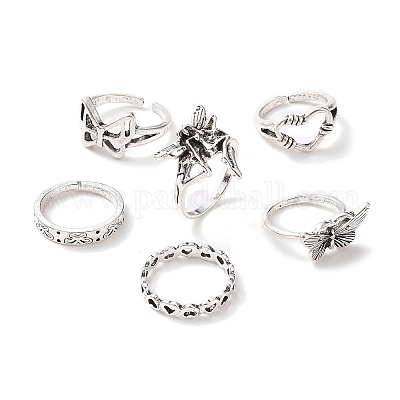 Chic Silver Stack Ring Set Of 3 