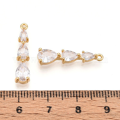 Латунные микро проложить кубического циркония подвески KK-N261-118C-G-1