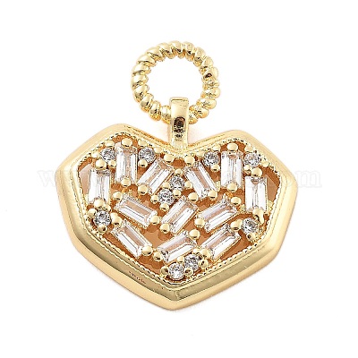 Подвески из настоящего латунированного стекла из золота 18 карат KK-L209-087G-1