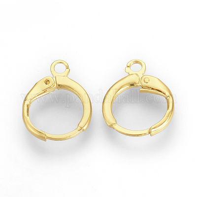 Латунные серьги-обручи KK-R071-08G-1