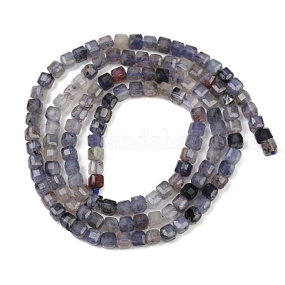 Природные иолит нитей бисера G-RM2025-C33-B-1