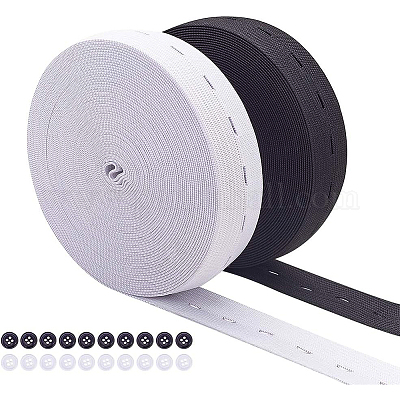 Плоский полиэстер эластичный шнур и резиновые кнопки OCOR-BC0012-17-25mm-1