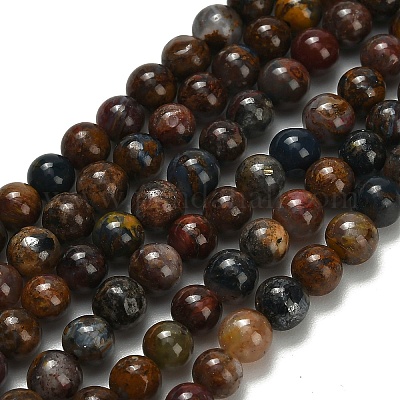 Натуральные пиеттеритные бусины G-L642-B16-4mm-1