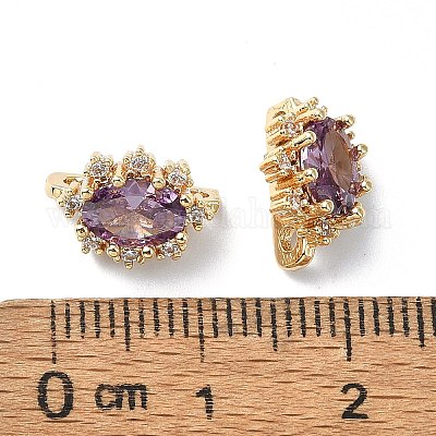 Латунные многорядные звенья с темной орхидеей и кубическим цирконием FIND-Z029-11A-1