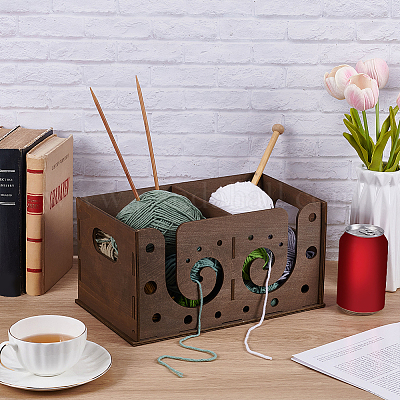 Комплект ящиков для хранения пряжи из мдф CON-WH0095-130A-1