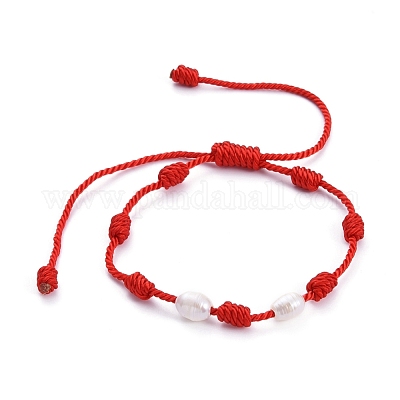 Браслеты на удачу с 7 узлом BJEW-JB05252-01-1