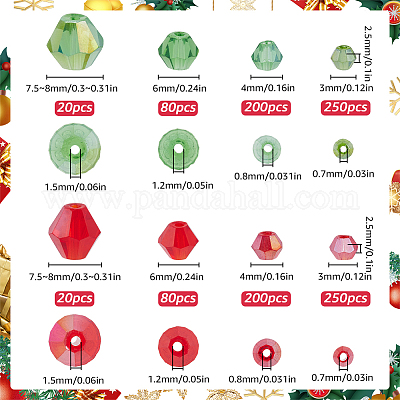 Рождественская тема смешанные стили гальванизированные стеклянные бусины EGLA-SC0001-35-1