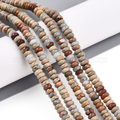 Натуральные бусины из аква терра яшмы G-T140-71B-1