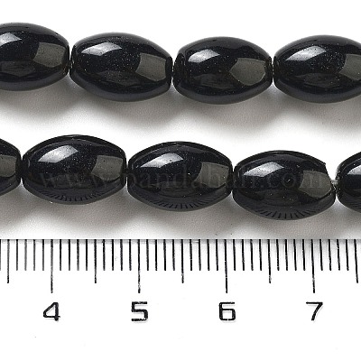 Натуральный черный яшмы бусы пряди G-B106-B17-01-1