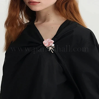 1 шт. булавки для лацкана из розового сплава&nbsp;JEWB-LP0010-16-1