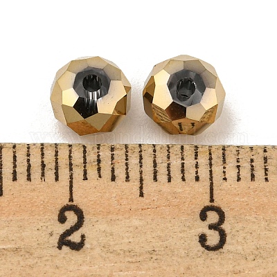 Гальванические стеклянные бусины&nbsp;EGLA-Z004-01A-03-1