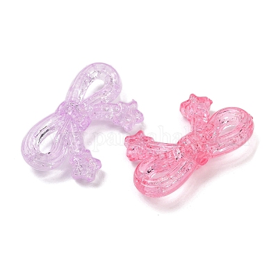 Прозрачных бусин акриловые треск OACR-B031-12-1