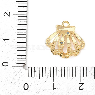 Латунные микро проложить кубического циркония подвески KK-Z133-03G-02-1