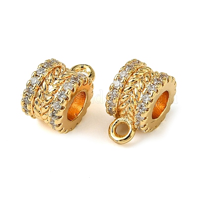 Латунные дужки из латуни с микропаве из кубического циркония KK-M277-09G-G-1