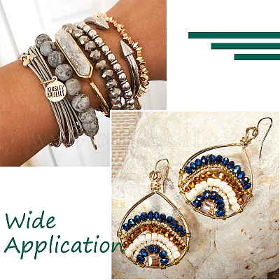 16 нить 8 цвета гальваники прозрачные стеклянные бусины пряди EGLA-CD0001-04-1