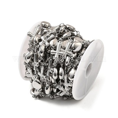 Крест из нержавеющей стали 304 с каплевидными звеньями CHS-G042-09P-1