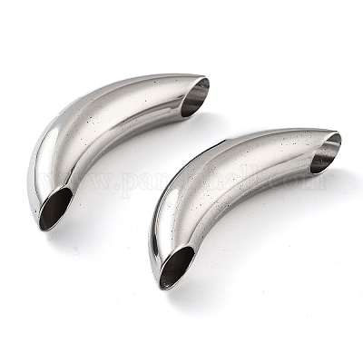 Некорневая трубчатая бусина из нержавеющей стали 201 STAS-Z057-08P-1