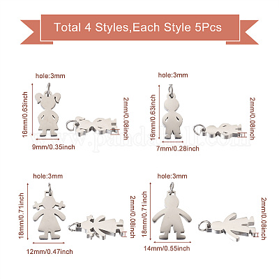 Подвески из нержавеющей стали 316 STAS-TA0004-10-1