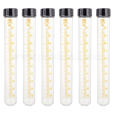 Стеклянные пробирки со шкалой&nbsp;AJEW-WH0752-492-1