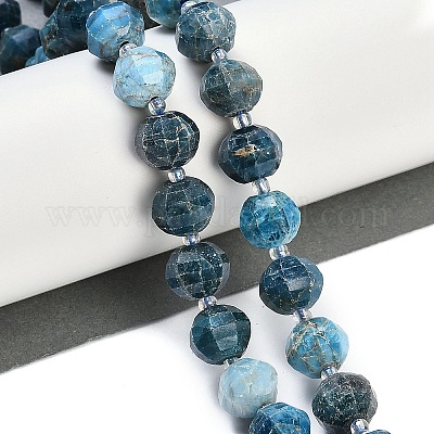 Chapelets de perles en apatite naturelle&nbsp;G-G182-B42-06-1