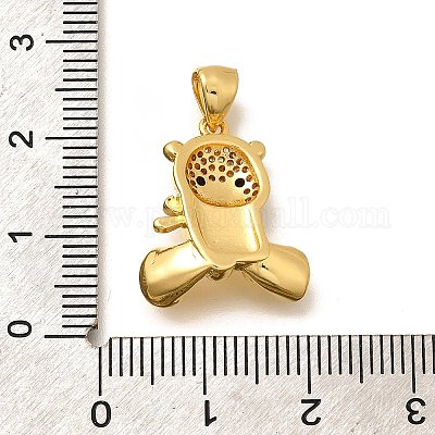 Стойки обшивки латунь микро проложить Циркон подвеску KK-L226-006G-03-1