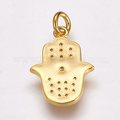 Латунные микро проложить кубического циркония подвески X-ZIRC-G099-39G-1