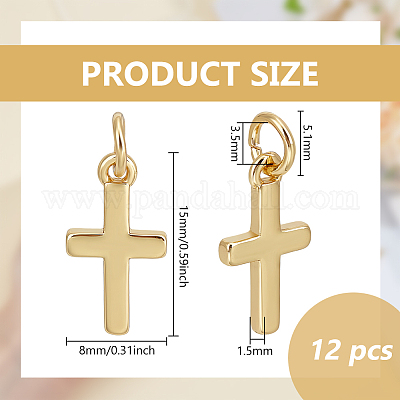 12шт латунные подвески KK-BC0014-80G-1