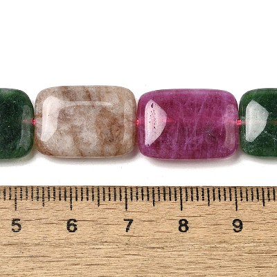 Нити бусин из натурального окрашенного малайзийского нефрита G-B137-B02-01-1