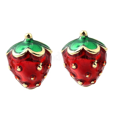 Серьги-гвоздики из латуни X-EJEW-G430-06B-G-1