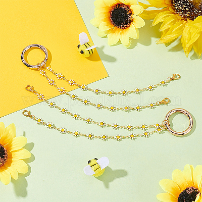 2 шт. латунные эмалевые цепочки-подвески для обуви HJEW-PH02123-1