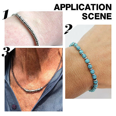 200 шт. бусины из нержавеющей стали марки 304 STAS-AR0001-92-1