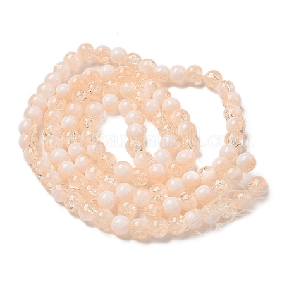 Стеклянные бусины кракле X1-GLAA-U001-8mm-05-1